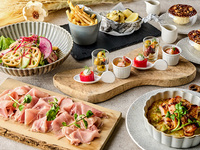 12/1～【ディナー】女子会におすすめ★シェアスタイルで楽しむ！生ハム食べ放題&アルコール含む飲み放題付きクイーンコース