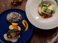  Live abalone, fish of the day,＆Fillet Beefsteak 150g course