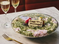 [Anniversary Dinner] George's Dinner Course (winter only) with toast and flower plate, 7 dishes total