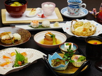 【県産黒毛和牛石焼き付き】［12月］昼懐石　鶴の恩返し