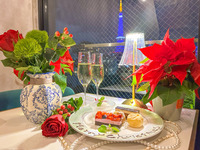 【크리스마스・애니버서리 코스 9품】12월 1일~12월 30일까지 한정 건배의 스파클링 와인 첨부