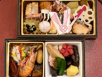 【店頭手渡し】二段ミニおせち 22.0× 12.0