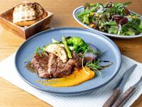 Perfect for celebrating birthdays and anniversaries! [Lunch course with free drinks and a message plate] Relaxed seating for 120 minutes ★ Recommended lunch course with salad + choice of main course + today's dessert ★