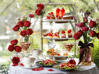 【Red Luxe】ストロベリー＆ショコラアフタヌーンティーTWGカフェフリー（平日限定）