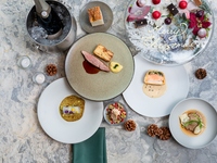 2025 Christmas Dinner course 　鴨のロティ 乾杯シャンパン付き