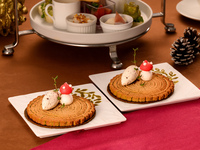 【お日にち限定・特別価格！】ミニデザート付・乾杯ドリンク特典★ポム・ダダン アフタヌーンティー ～チョコレートと冬の恵みが織りなす優雅な世界～