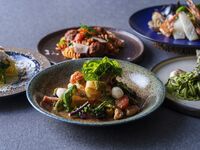 [Luxury Party Plan] A nine-course meal including your choice of pasta, swordfish, and Unzen pork