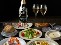 【シャンパン ベル エポック付きディナー】アメリカンの王道フルコース～飲み放題付き～