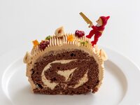 ショコラとキャラメルのブッシュドノエル