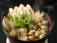 【秋田郷土鍋×お料理のみ】今井屋究極のきりたんぽ鍋や比内地鶏串などを嗜む全7品