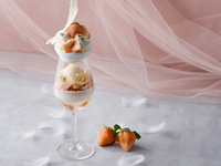 【平日】1/7~2/28 開催 ：白いちごのホワイトパフェ