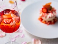 鴨川 京フレンチ｜華やぐ春　苺カクテル＆苺デセール付 4品