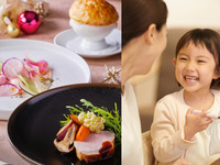 12月おすすめランチ【個室（キッズスペース付あり）平日3時間カフェフリー】鮮魚の柚子マリネや鴨と深谷ネギのパイ包みスープ、北海道産ポークロースと冬野菜を味わうランチ全4品