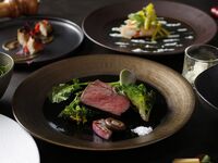 [Official reservation bonus: Champagne toast included] Grilled Japanese Black Beef Sirloin, Kuwana clams, truffles, and other Satoyama ingredients course (8 dishes total)