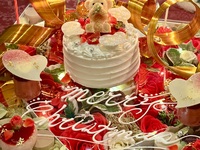 【窓側席確約(ハーフボトル・ケーキ付き)】X'masディナー全7品￥40,000-