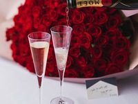 【DINNER ANNIVERSARY PLAN】豪華食材を使用した全5品＋グラスシャンパン＋記念日プレート＋名前入りお土産