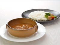 【Lunch Set】Domestic beef curry, steamed rice