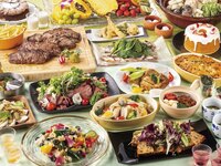 【平日ランチビュッフェ大人/時間制限なし】低温調理で仕上げたローストビーフや揚げたて天ぷらも食べ放題