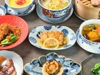 ◆ランチ限定◆【Premiumランチコース】香港名物焼物やレモンチキン、喜記名物海老のチリガーリック炒め