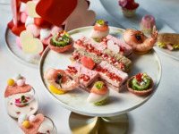 【The Lobby Lounge】 The Ritz-Carlton, Tokyo Valentine Afternoon Tea with the glass of The Ritz-Carlton Champagne
