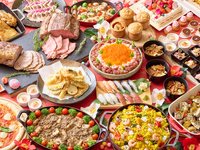 <1/5～ 早割＊お年玉セール>【平日】乾杯ドリンク付きランチ！ローストポークなどおすすめ！ちらし寿司、揚げたての天麩羅も登場！