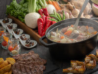 [Ages 0-3] Teppanyaki Beef Steak and Colorful Kyushu Lunch & Dessert Buffet - A warming lunch with seasonal flavors to warm your body.