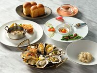[Lunch Course] Assortment of 3 appetizers and rich sea urchin cream noodles