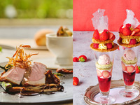 【土日祝】＊グラススパークリングワイン付き＊デザートにフレッシュいちごのミルフィーユパフェ★ランチコース（食後カフェフリー）