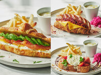 【サンド】プチトマトのローズマリーマリネとブラータチーズ ライ麦ブレッド＋ドリンク1杯