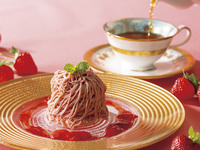 【1・2月】絞りたていちごのモンブラン