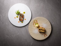 [Prix Fixe Dinner] A prix fixe dinner that satisfies all five senses. The transition from winter to spring is woven with the bounty of the sea and the earth.