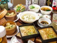 【餃子堪能コース】【３H飲み放題】女子会におすすめ◎餃子9種類+料理3品会話の弾むコース！│【歓送迎会/宴会/二次回/パーティ】※要前日までに予約