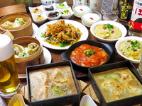 【天津餃子コース】【３Ｈ飲み放題】 当店一番人気東京駅店限定コース◎餃子8種類+料理5品料理長おすすめコース♪【歓送迎会/宴会/二次回/パーティ】※要前日までに予約