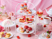 通常席【選べる推しカラーケーキ付】ストロベリーアフタヌーンティー＋ケーキ＆苺スパークリングワイン付き！