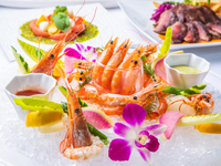 【新春Luxury　dinnercourse】ずわい蟹やサーロイン、生牡蠣など全7品乾杯スパークリング+1Drink +食後カフェ