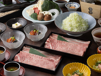 Lunch [Carefully Selected Pork and Wagyu Sirloin] Dashi Shabu Kaiseki "Suimei"