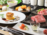 【冬限定】特撰黒毛和牛＆フォアグラ贅沢鉄板焼きコース【2月28日まで】