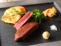 シャンパーニュフリーフロー付き【道産和牛＆シェフお勧め旬の魚介】シェフコース