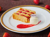 【平日：いちごのミルフィーユパイ付】ストロベリー＆チョコレートのアフタヌーンティーwithハーゲンダッツ（2時間カフェフリー2/4～）