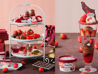 2時間カフェフリー【土日祝：いちご＆チョコ・バレンタインルージュのパフェ付】ストロベリー＆チョコレート アフタヌーンティー withハーゲン ダッツ