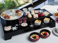 [September to November] Autumn Kyoto Afternoon Tea Set "Chestnuts and Autumn Leaves" + Glass of Sparkling Wine