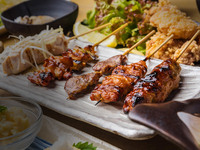 Yakitori course (with all-you-can-drink for 90 minutes)