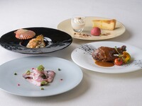 【MONTHLY LUNCH】  A seasonal lunch course showcasing the flavors of Ise-Shima.  The menu changes monthly, allowing guests to enjoy the finest ingredients of each season through carefully crafted dishes prepared by our chefs.  Whether celebrating a special occasion during your travels or simply enjoying a leisurely lunch, Seahorse offers an elegant d