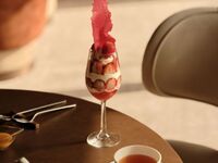 Kyoto Wazuka cho strawberry parfait and TWG tea set