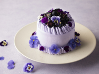 [Takeout] Valentine's Day Purple White Chocolate Strawberry Shortcake 15cm