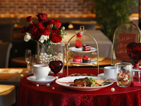 【ミニアフタヌーンティー付き】プリフィックスランチコース×TWGカフェフリー 乾杯スパークリング付き2/18～