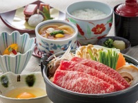 【WEB火曜日限定】豊橋牛すき焼き御膳＋１ドリンク付き