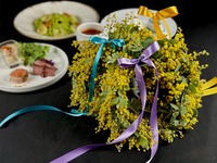 【特別プラン】ミモザリース製作特別レッスン & Lunch Set B　【11:45枠】