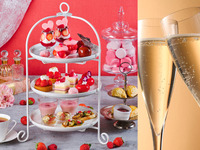 ★週末スペシャルセール！500円OFF★【土日祝】＊苺乾杯酒付き＊真っ赤な苺づくしのアフタヌーンティー（2時間カフェフリー）