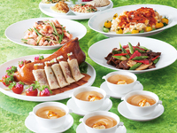 【朱雀】ふかひれと鮑のスープが味わえる全8品のコース＋1ドリンク付き（休日ランチ）